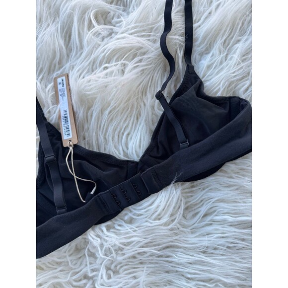 Skims Cotton Jersey T-shirt Bra Soot Size 30B - Picture 6 of 7